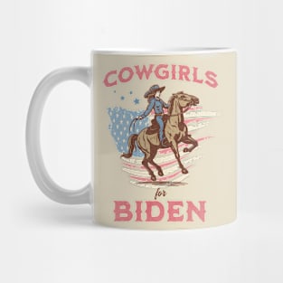 Cowgirls for Biden Western Retro Rodeo Mug